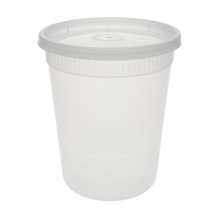 Récipient en plastique transparent pour plats à emporter avec couvercle - 240 x 32 oz - Delitainer - Emballage et accessoires - Fournitures et équipement pour restaurants - Distribution canadienne