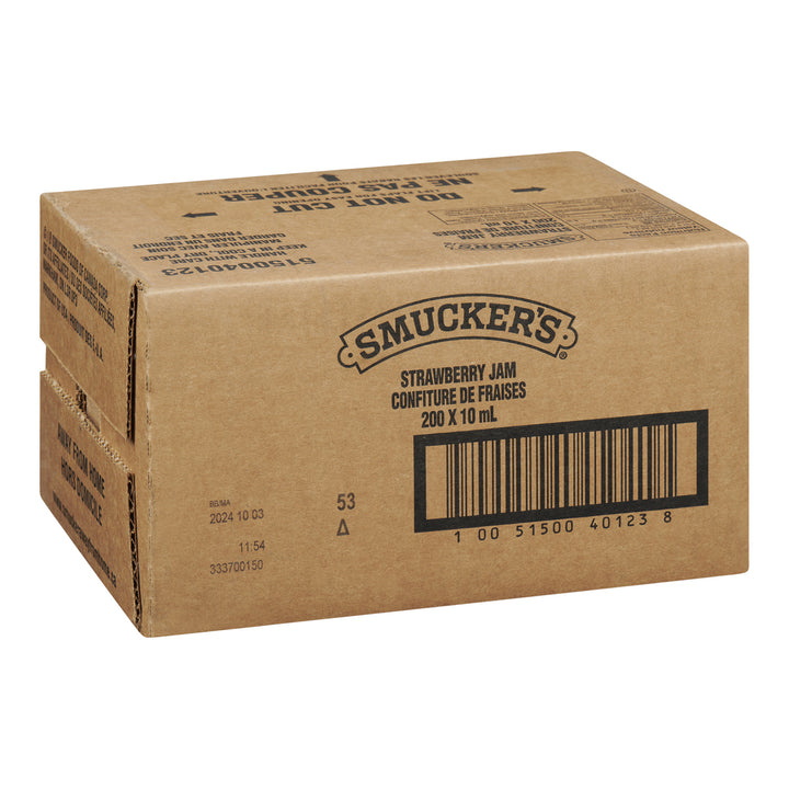Jam Strawberry - 200 x 10 mL - Jm Smucker - Restaurant and Foodservice Ingredients - Canadian Distribution