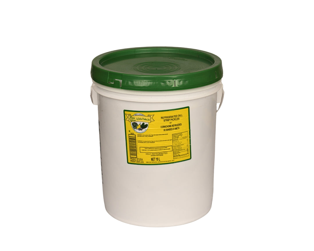 Bâtonnets de cornichons au dill - 1 x 19 L - Croquants et frais - Ingrédients pour restaurants et services de restauration - Distribution canadienne
