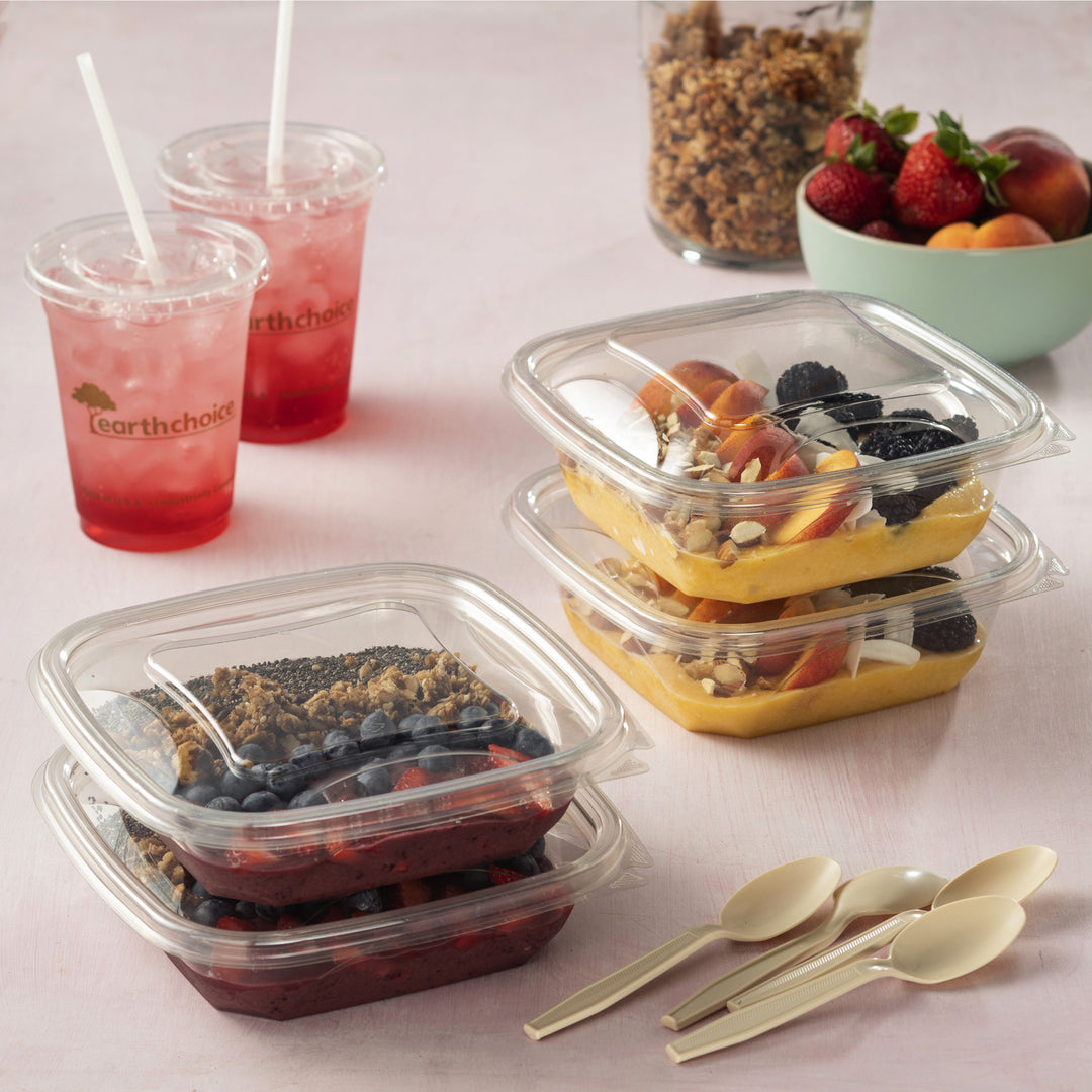 Bâches de plastique transparentes carrées 32 oz. 7 x 7 - 2 x 150 unités - Pactiv Corp - Emballage et accessoires - Fournitures et équipement pour restaurants - Distribution canadienne