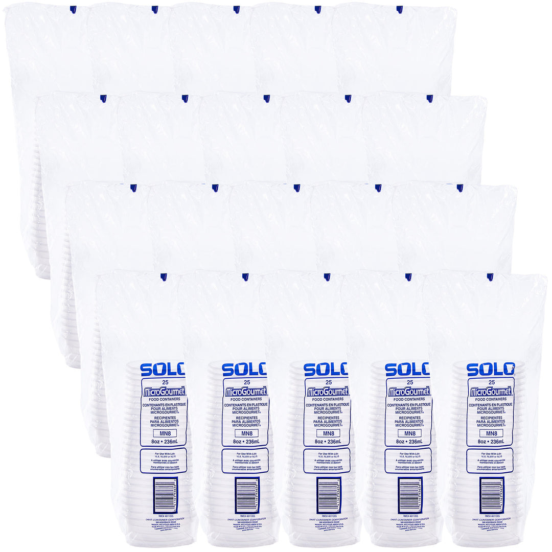 Récipients en plastique transparent pour plats à emporter, 8 oz - 20 x 25 unités - Solo Cup - Emballage et accessoires - Fournitures et équipement pour restaurants - Distribution canadienne