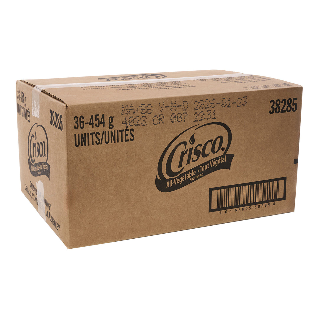 Gras de cuisson entièrement végétal - 36 x 454 g - Crisco - Ingrédients pour restaurants et services de restauration - Distribution canadienne
