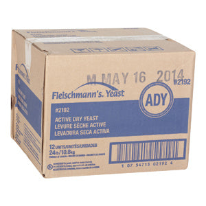 Yeast Active Dry - 2 lbs (Case = 12 x 2 lbs) - Fleischmans - Baking Mixes and Ingredients - Canadian Distribution