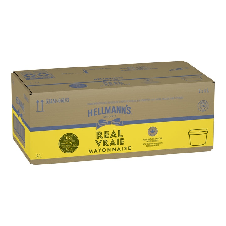 Mayonnaise Real sans gluten - 2 x 4 L - Hellmans - Ingrédients pour restaurants et services de restauration - Distribution canadienne