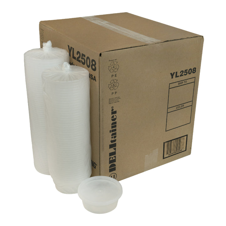 Récipient en plastique transparent pour plats à emporter avec couvercle - 240 x 8 oz - Delitainer - Emballage et accessoires - Fournitures et équipement pour restaurants - Distribution canadienne