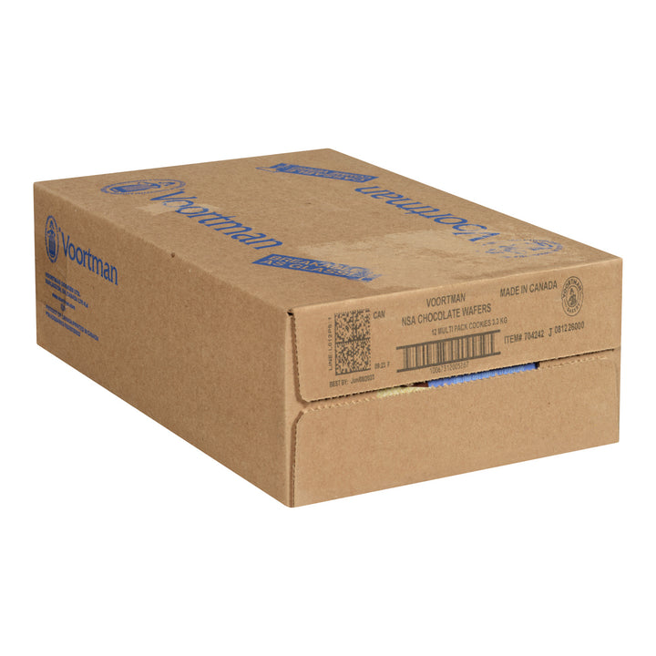 Gaufres chocolatées sans sucre - 12 x 250 g - Voortman - Ingrédients pour restaurants et services de restauration - Distribution canadienne