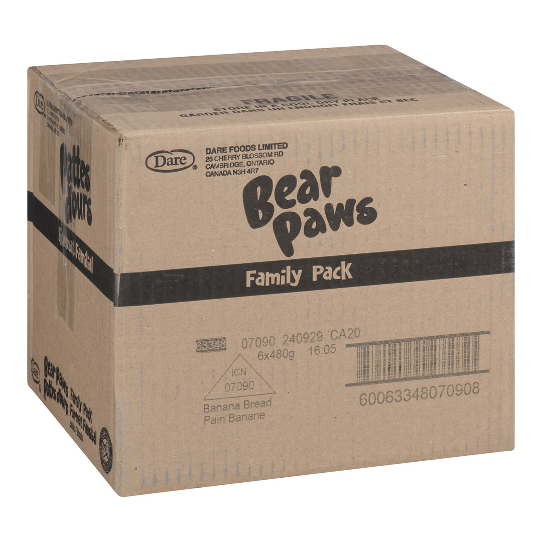 Pâtisseries en forme de pattes d'ours au pain aux bananes et aux biscuits - 6 x 480 g - Dare - Ingrédients pour restaurants et services de restauration - Distribution canadienne