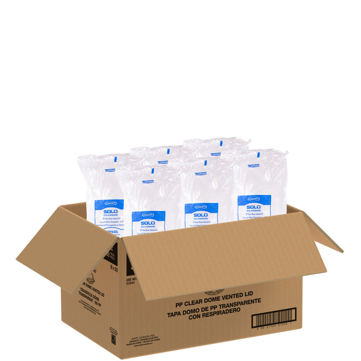 Couvercle en plastique transparent en polypropylène 44 oz - 6 x 50 unités - Conteneur Dart - Emballage et accessoires - Fournitures et équipement pour restaurants - Distribution canadienne