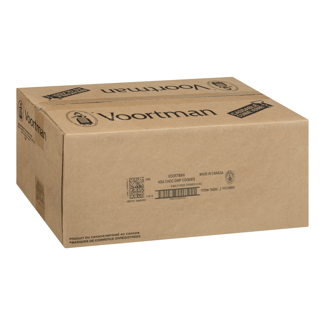 Biscuits aux pépites de chocolat, moelleux, sans sucre ajouté - 144 x 20 g - Voortman - Ingrédients pour restaurants et services de restauration - Distribution canadienne