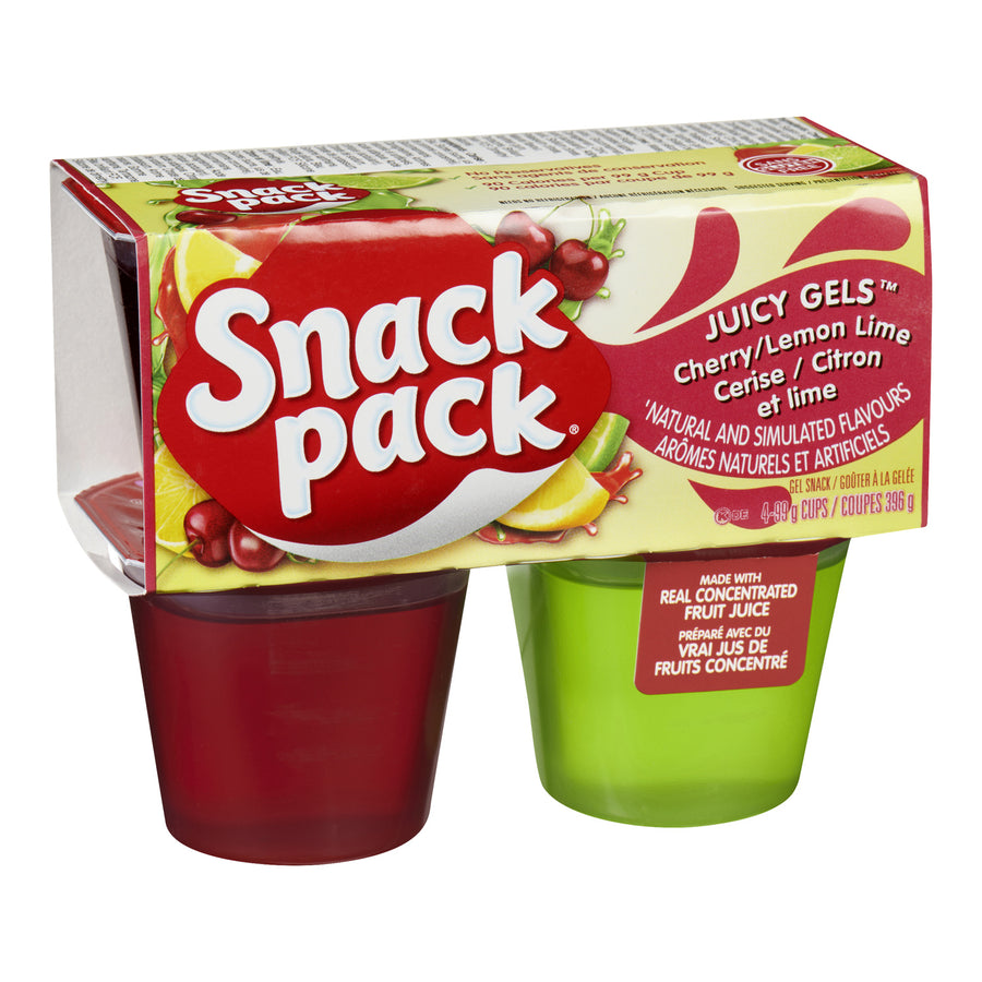 Gelatin Cherry Lemon Lime Gels