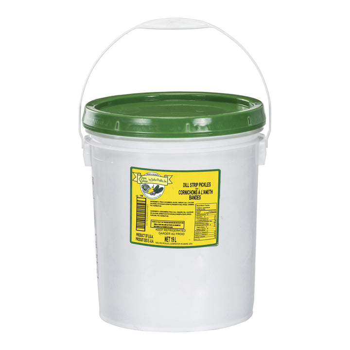 Bâtonnets de cornichons au dill - 1 x 19 L - Croquants et frais - Ingrédients pour restaurants et services de restauration - Distribution canadienne
