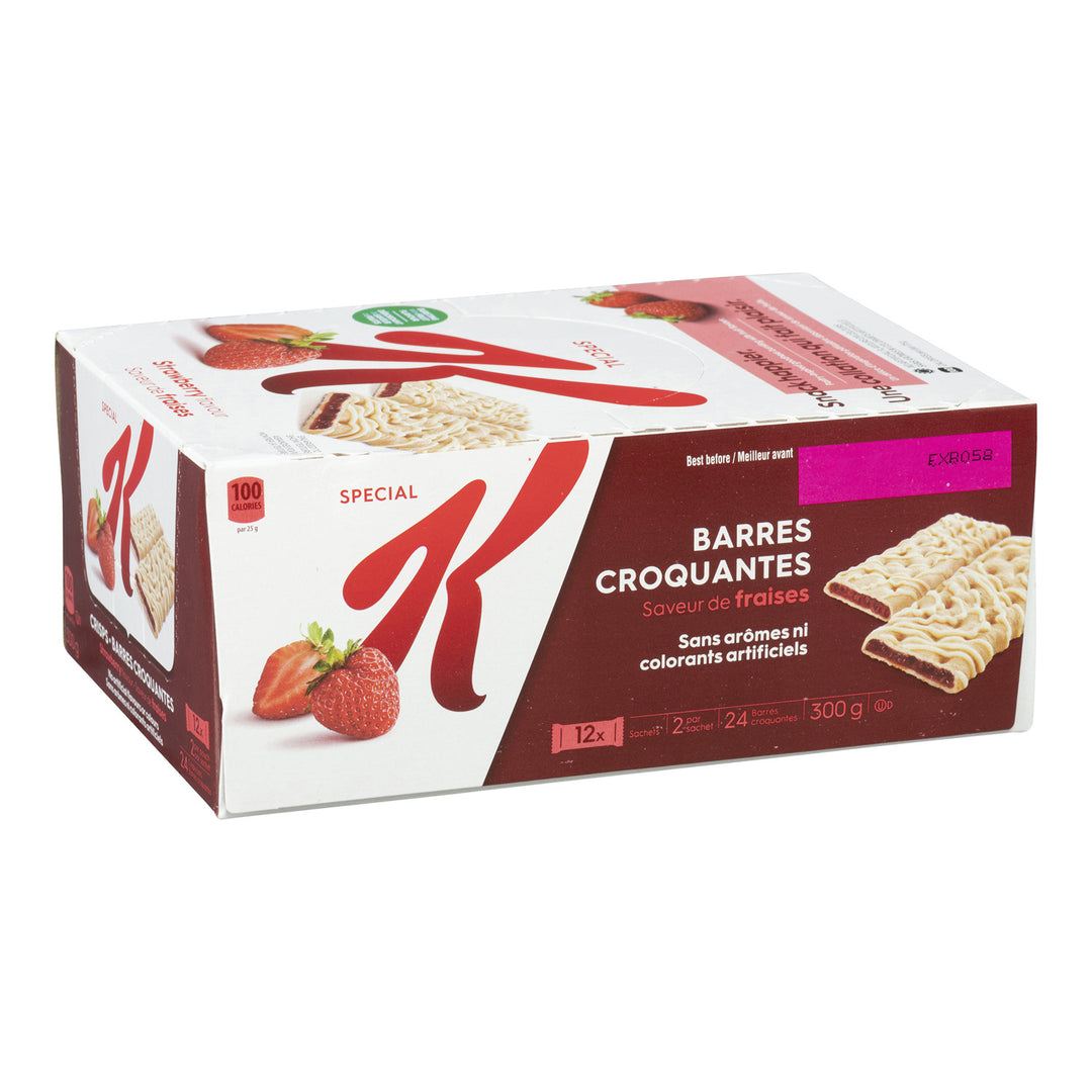 Barre en-cas Special K Fruit Fraise - 6 x 300 g - Kellogg's - Ingrédients pour restaurants et services de restauration - Distribution canadienne
