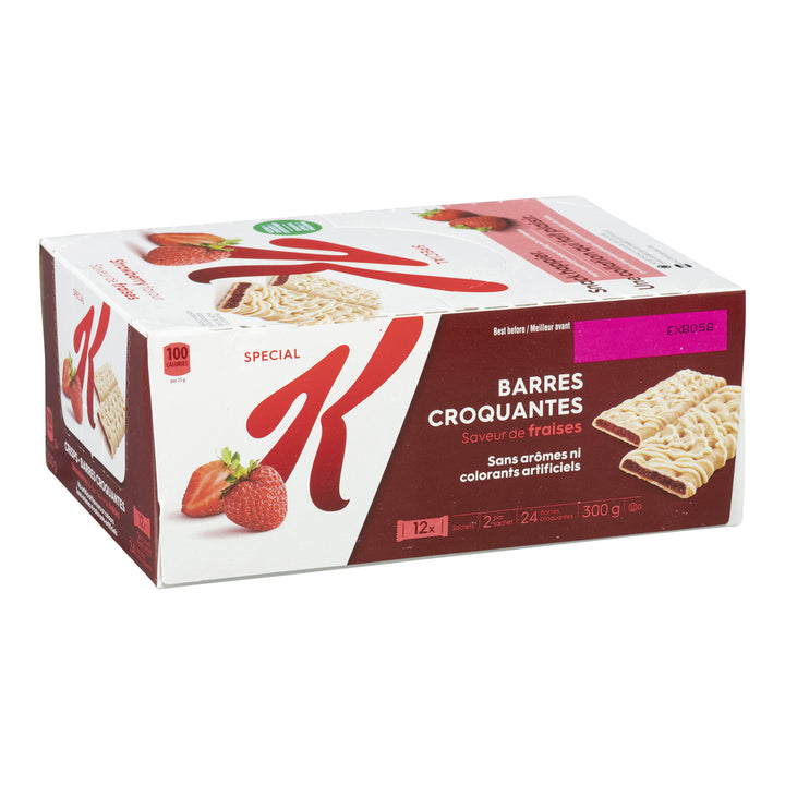 Barre en-cas Special K Fruit Fraise - 6 x 300 g - Kellogg's - Ingrédients pour restaurants et services de restauration - Distribution canadienne