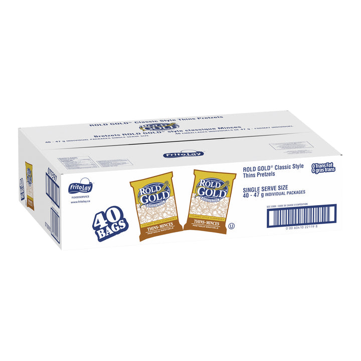 Bâtonnets de bretzels fins classiques - 40 x 47 g - Rold Gold - Ingrédients pour restaurants et services de restauration - Distribution canadienne