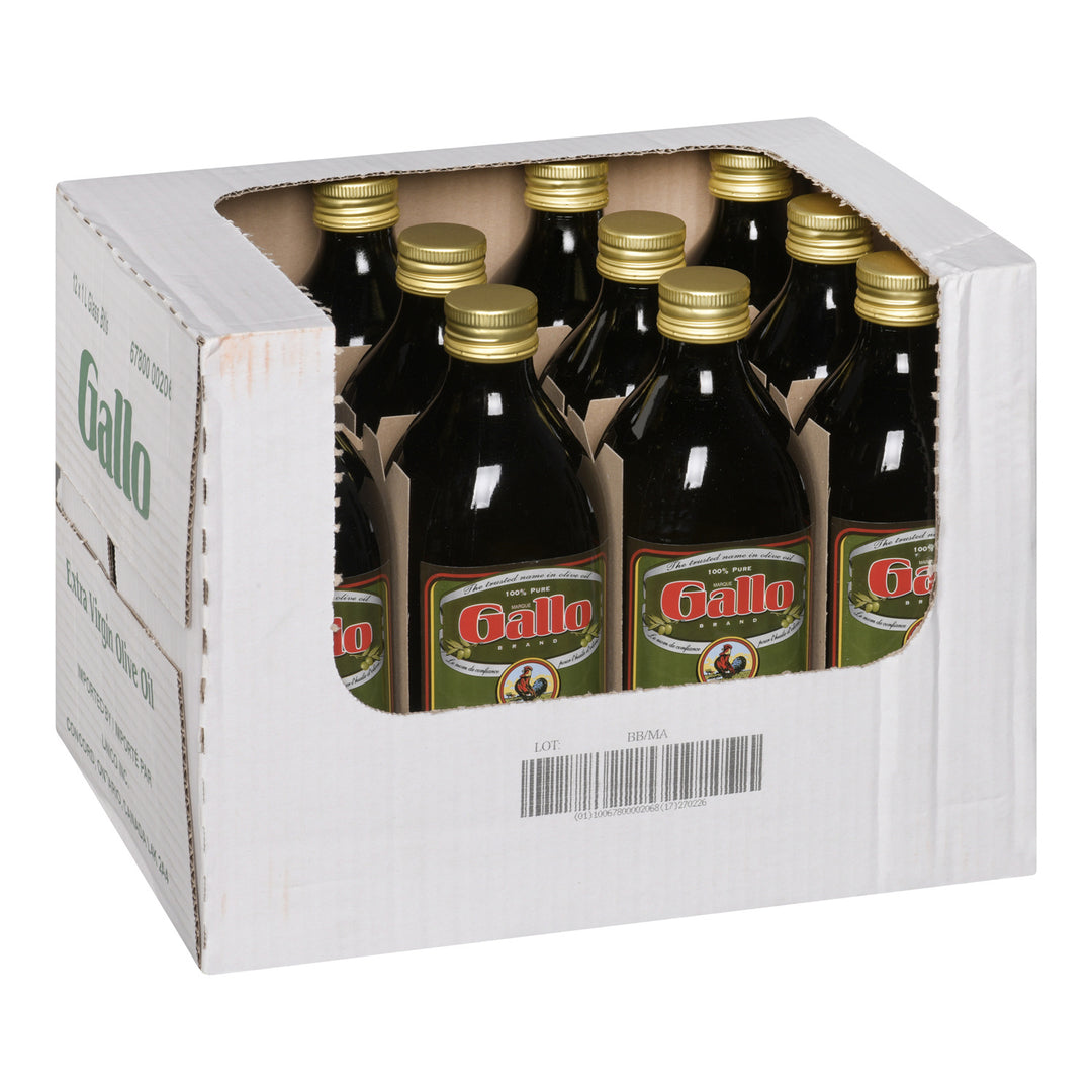 Huile d'olive extra vierge - 12 x 1 L - Galo - Ingrédients pour restaurants et services de restauration - Distribution canadienne