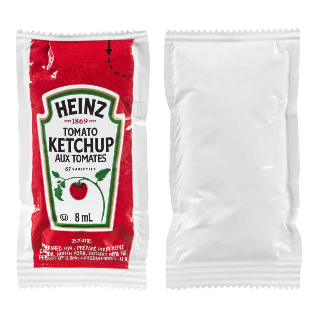 Ketchup Packet - 1000 x 8 mL - Heinz - Restaurant and Foodservice Ingredients - Canadian Distribution