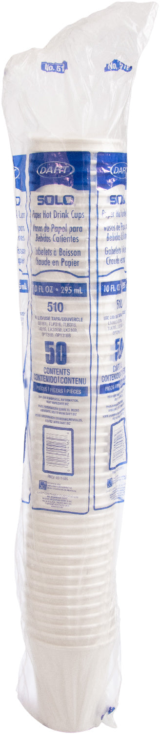 Coupelles en papier pour boissons chaudes 10 oz, blanches - 20 x 50 unités - Solo Cup - Emballage et accessoires - Fournitures et équipement pour restaurants - Distribution canadienne