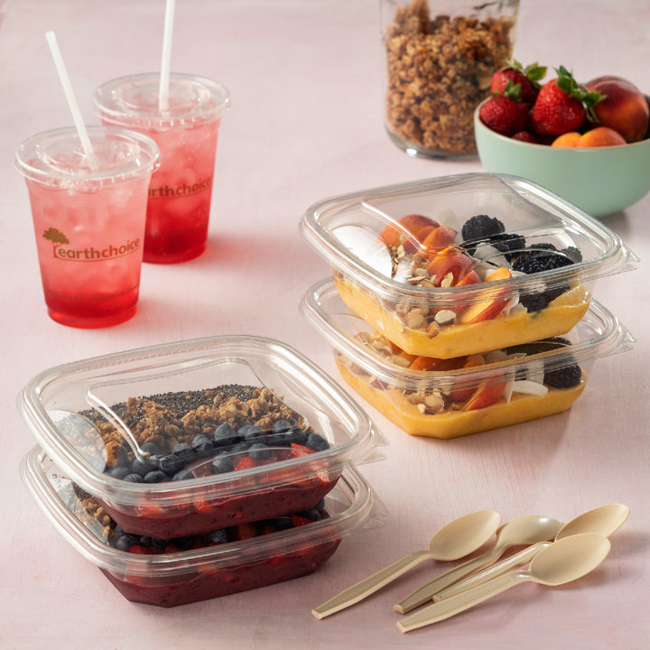 Bâches de plastique transparentes carrées 32 oz. 7 x 7 - 2 x 150 unités - Pactiv Corp - Emballage et accessoires - Fournitures et équipement pour restaurants - Distribution canadienne