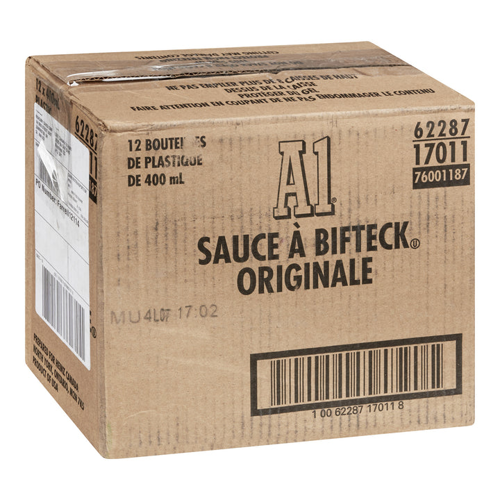 Sauce Original A1 Squeeze - 12 x 400 mL - Sauce à steak A.1. - Ingrédients pour restaurants et services de restauration - Distribution canadienne