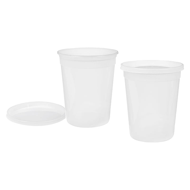 Récipient en plastique transparent pour plats à emporter avec couvercle - 240 x 32 oz - Delitainer - Emballage et accessoires - Fournitures et équipement pour restaurants - Distribution canadienne
