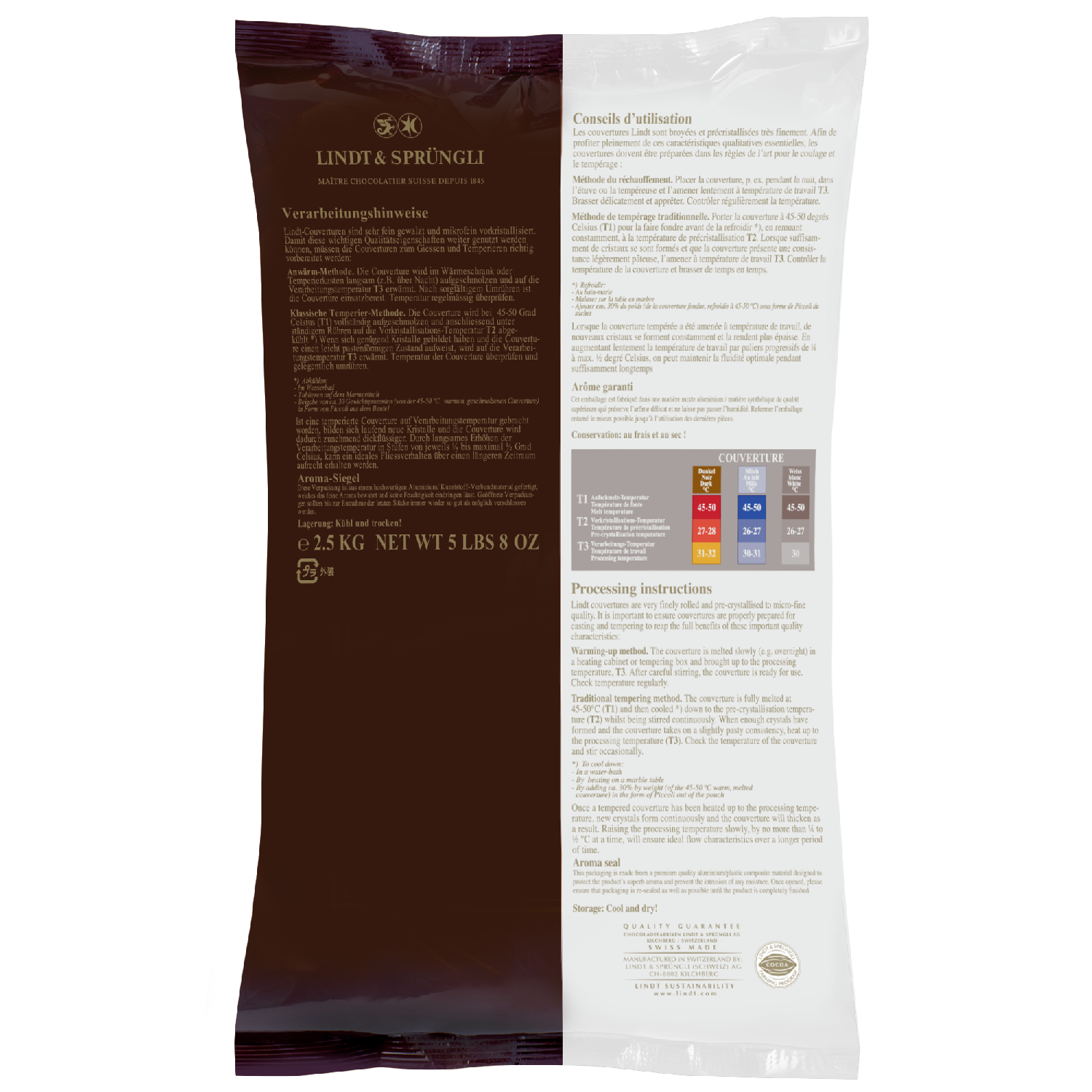 Chocolate Milk Extra 38% Wafer - 2.5 KG Bag (Case 4 x 2.5 KG Bags
