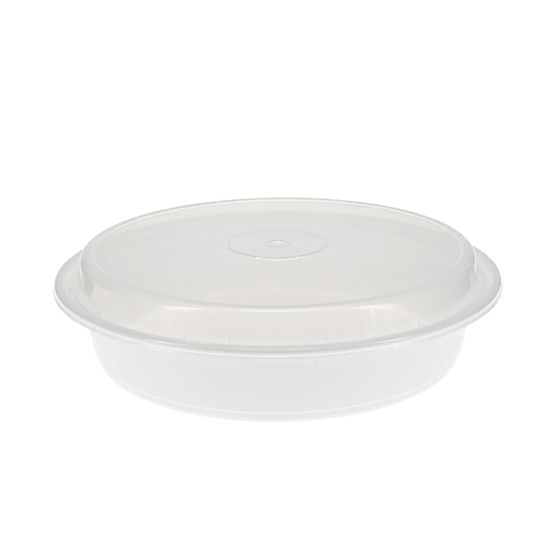 Récipient rond en plastique blanc avec couvercle - 150 x 48 oz - Versatainer - Emballage et accessoires - Fournitures et équipement pour restaurants - Distribution canadienne