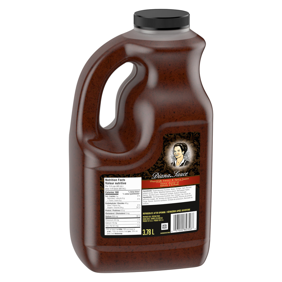 Sauce Thaï Douce et Piquante - 2 x 3,78 L - Diana - Ingrédients pour Restaurants et Services de Restauration - Distribution Canadienne