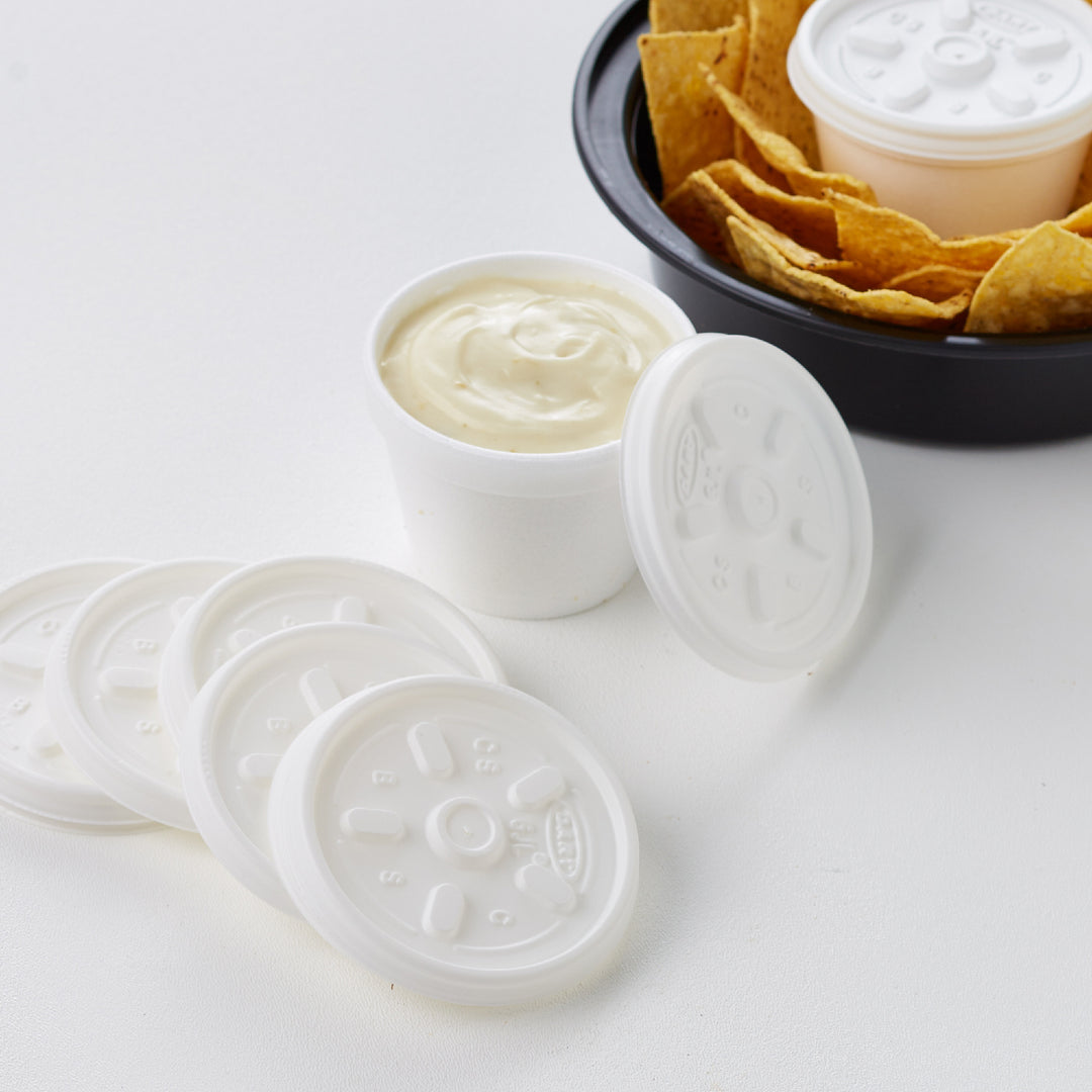 Couvercle en plastique compatible avec 4J6 / 6J6 / 3.5J6 / SY6 - 10 x 100 unités - Conteneur Dart - Emballage et accessoires - Fournitures et équipement pour restaurants - Distribution canadienne