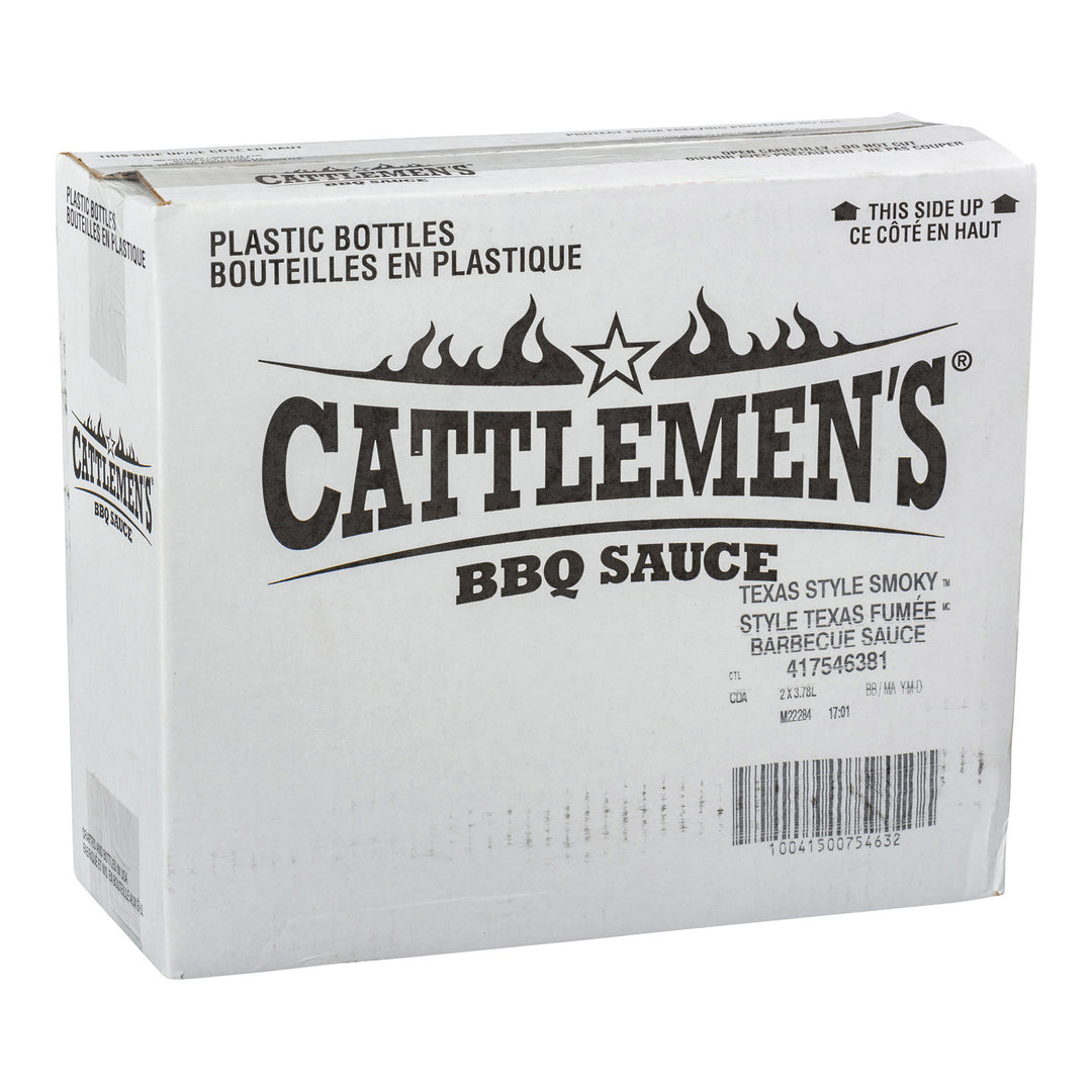 Sauce BBQ fumée style Texas - 2 x 3,78 L - Cattlemen's - Ingrédients pour restaurants et services de restauration - Distribution canadienne