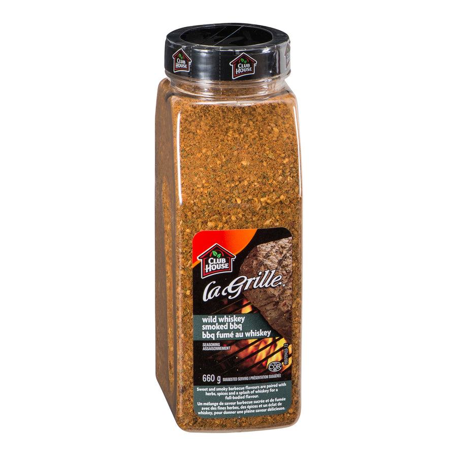 Seasoning BBQ Wild Whiskey Smoked - 12 x 660 g (Case = 1 x 660 g) - Lagril - Restaurant and Foodservice Ingredients - Canadian Distribution