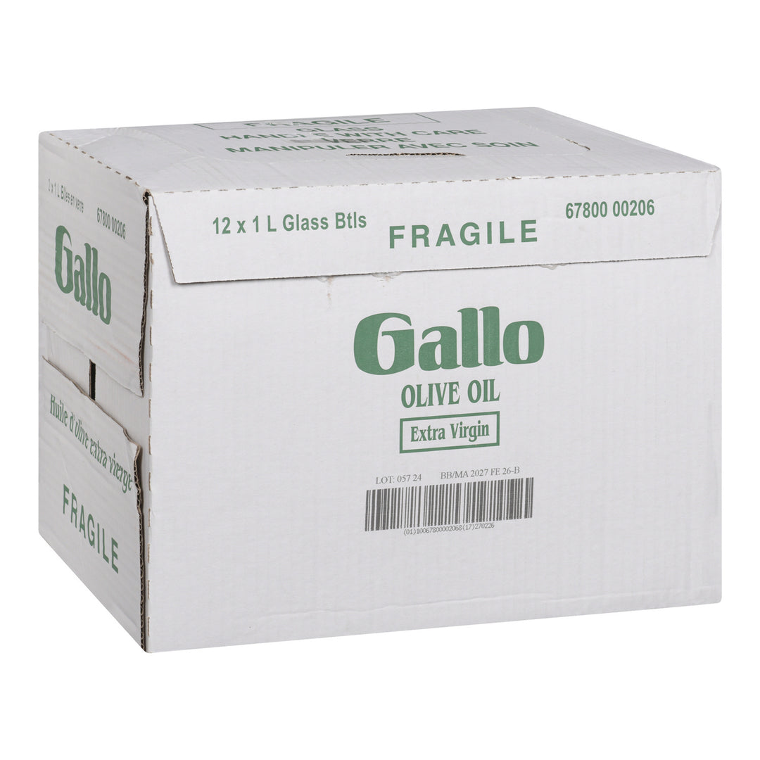 Huile d'olive extra vierge - 12 x 1 L - Galo - Ingrédients pour restaurants et services de restauration - Distribution canadienne