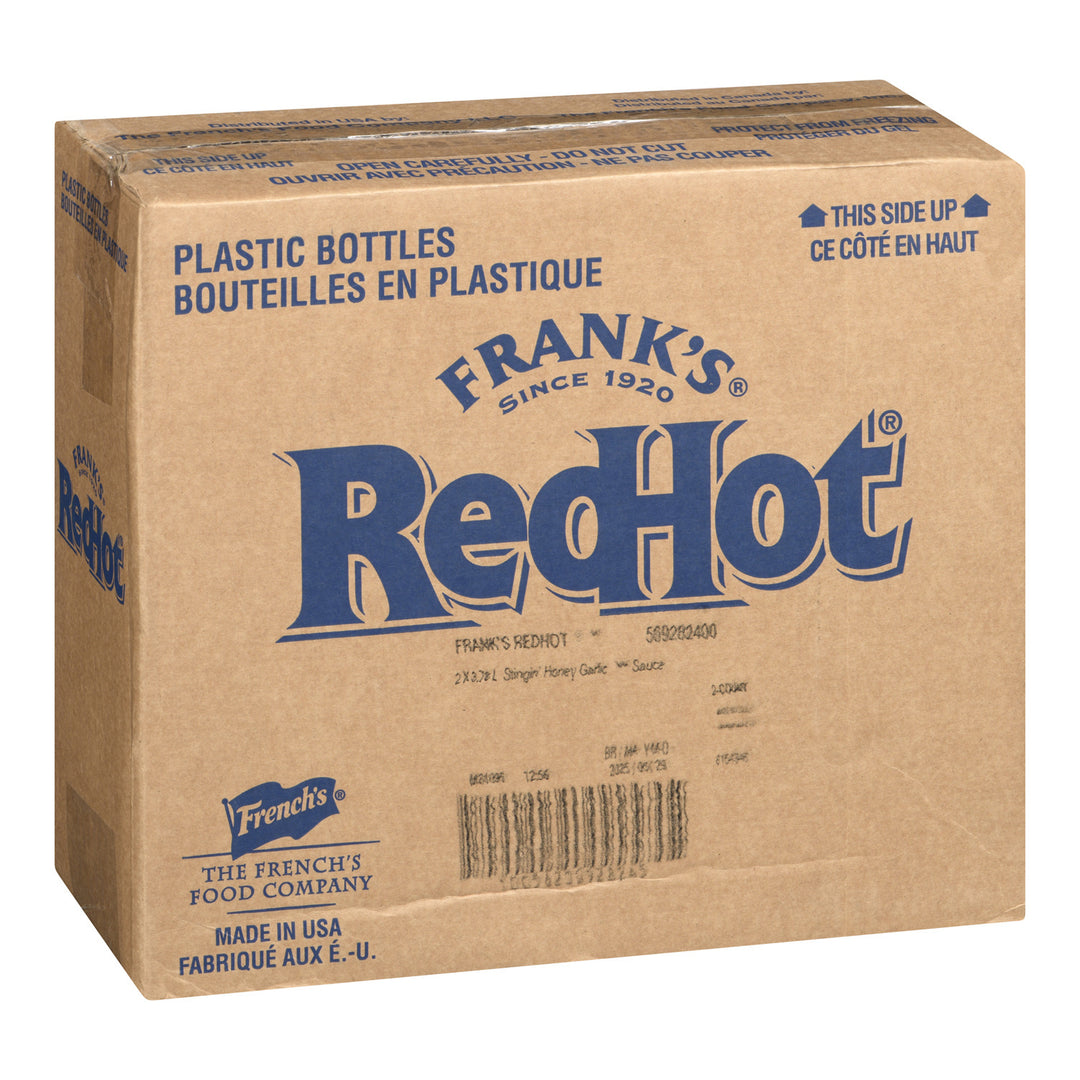 Sauce miel et ail extra piquante - 2 x 3,78 L - Frank's Redhot - Ingrédients pour restaurants et services de restauration - Distribution canadienne