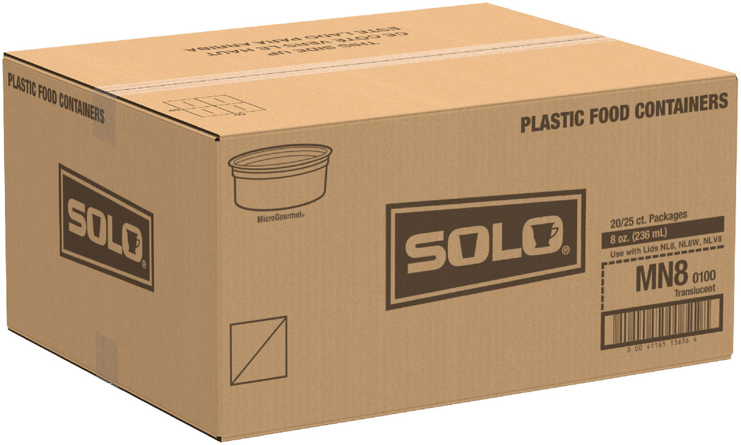 Récipients en plastique transparent pour plats à emporter, 8 oz - 20 x 25 unités - Solo Cup - Emballage et accessoires - Fournitures et équipement pour restaurants - Distribution canadienne