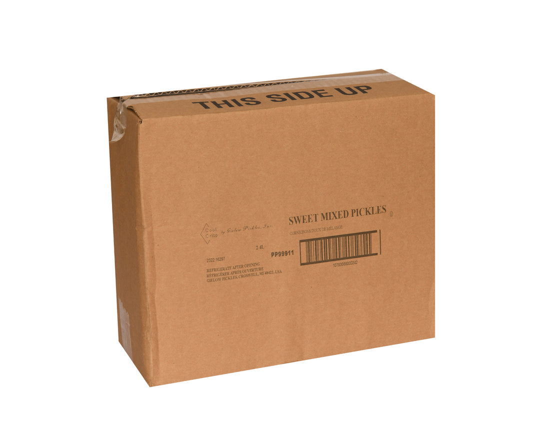Pickles Sucrés Mixtes - 2 x 4 L - Frais et Croquants - Ingrédients pour Restaurants et Services de Restauration - Distribution Canadienne