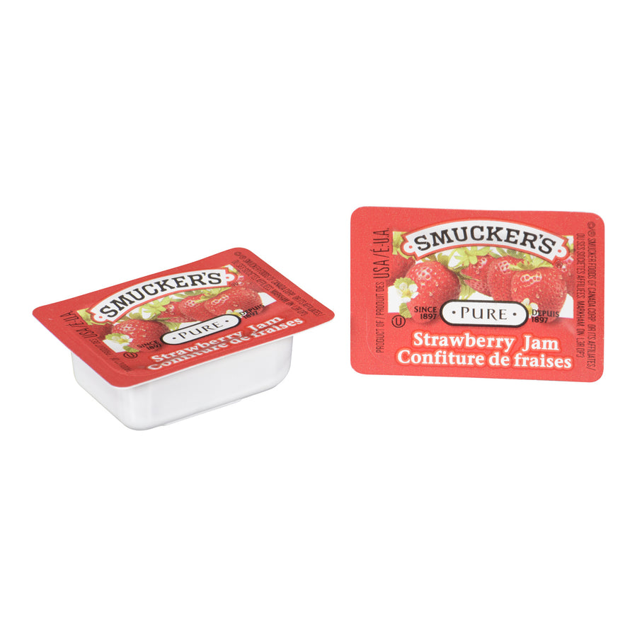 Jam Strawberry - 200 x 10 mL - Jm Smucker - Restaurant and Foodservice Ingredients - Canadian Distribution
