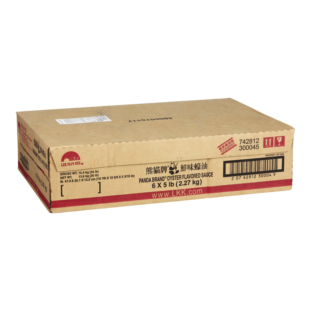 Sauce aux huîtres avec MSG Panda - 6 x 5 lbs - Lee Kum Kee - Ingrédients pour restaurants et services de restauration - Distribution canadienne