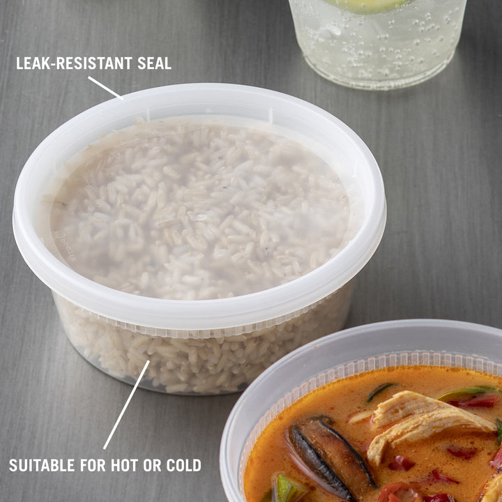 Récipient en plastique transparent pour plats à emporter avec couvercle - 240 x 8 oz - Delitainer - Emballage et accessoires - Fournitures et équipement pour restaurants - Distribution canadienne