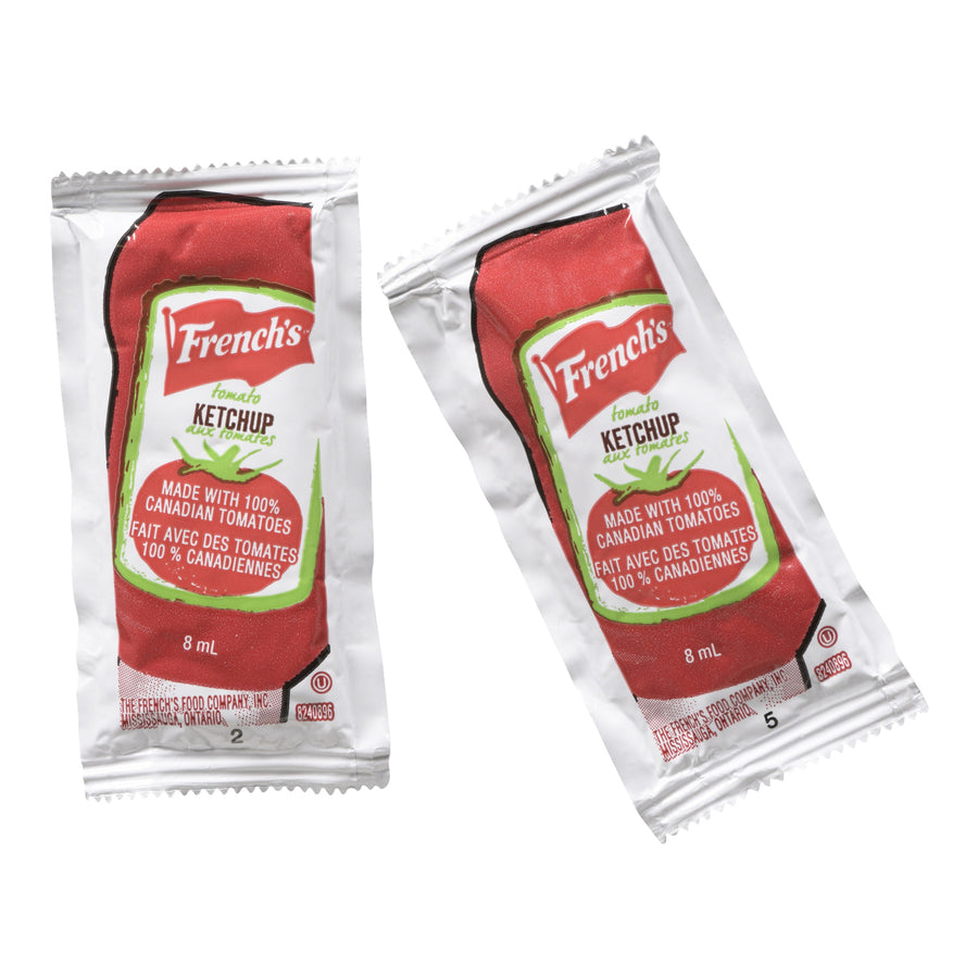 Ketchup Packet - 500 x 8 mL - Frenchs - Restaurant and Foodservice Ingredients - Canadian Distribution