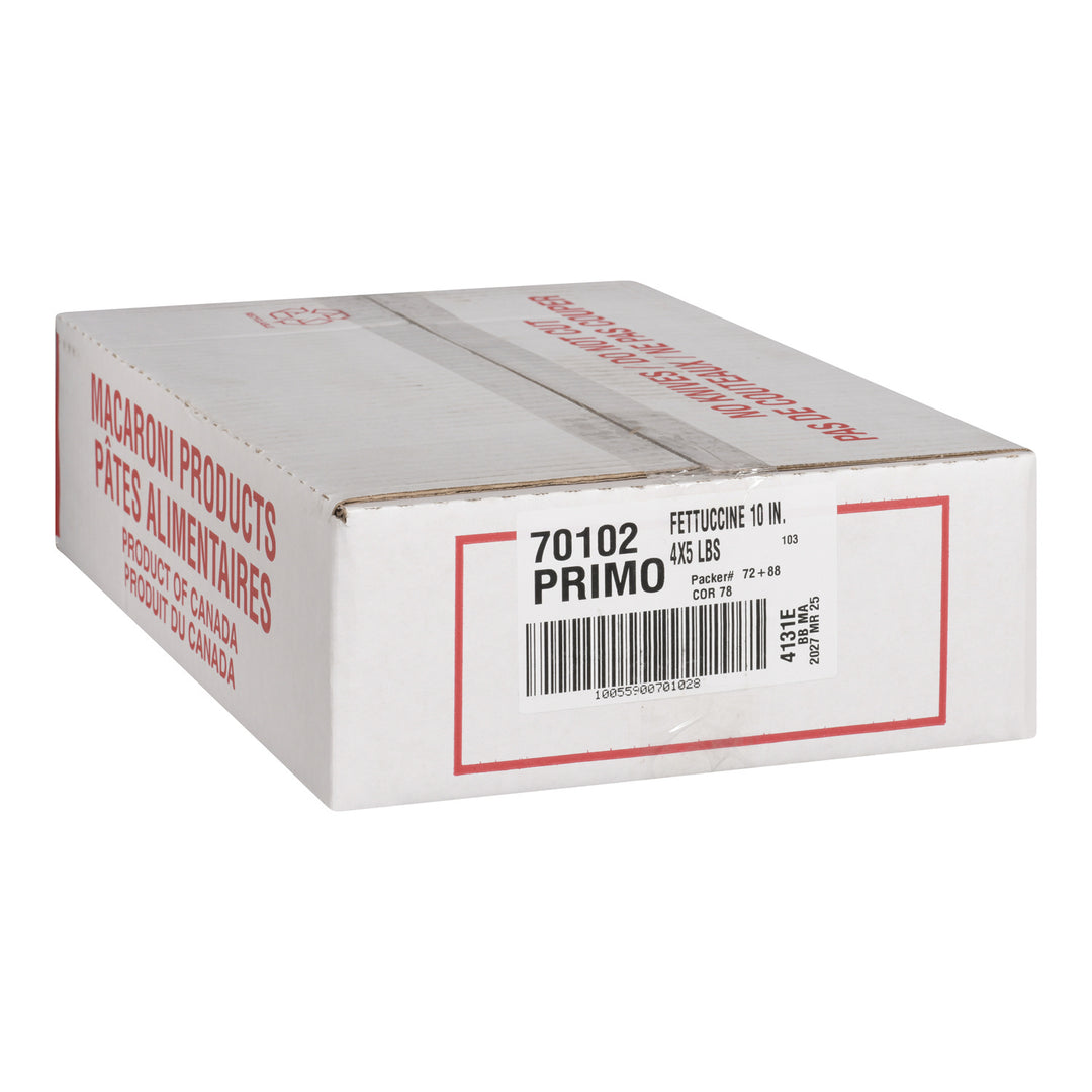 Pâtes Fettuccine 10 po - 4 x 5 lb - Primo - Ingrédients pour restaurants et services de restauration - Distribution canadienne