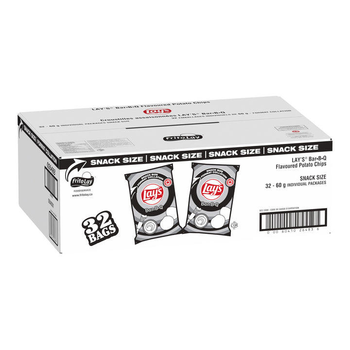 Chips de pommes de terre BBQ - 32 x 60 g - Lays - Ingrédients pour restaurants et services de restauration - Distribution canadienne