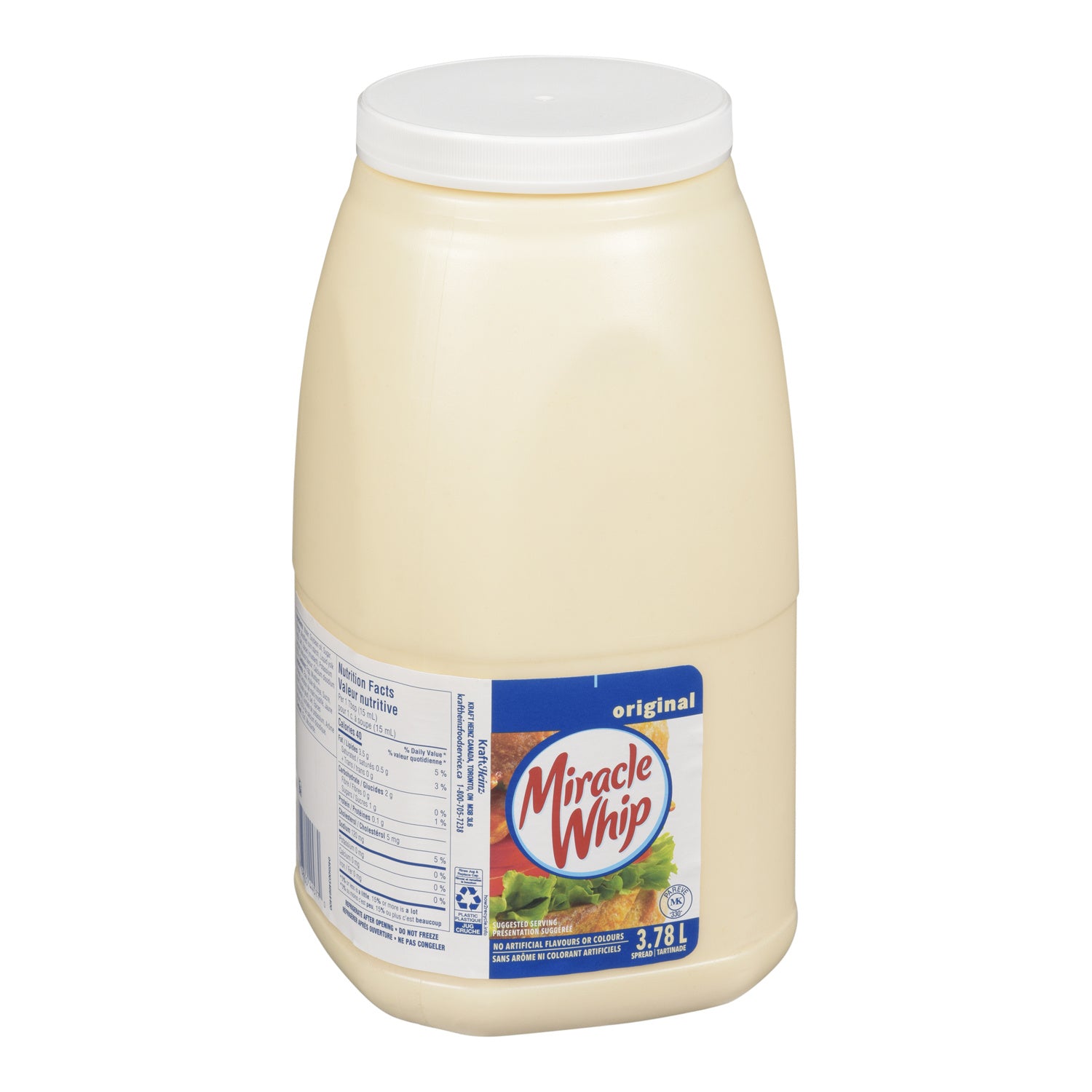 Dressing Salad Miracle Whip - 2 x 3.78 L - Kraft