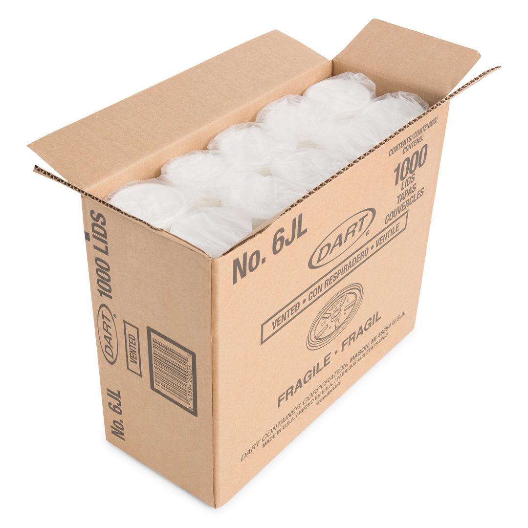 Couvercle en plastique compatible avec 4J6 / 6J6 / 3.5J6 / SY6 - 10 x 100 unités - Conteneur Dart - Emballage et accessoires - Fournitures et équipement pour restaurants - Distribution canadienne