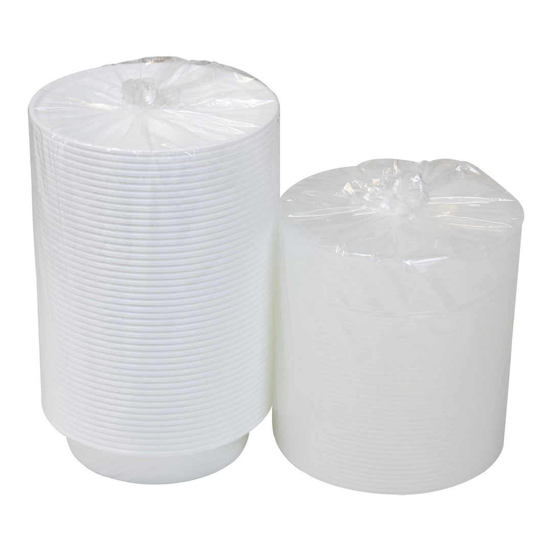 Récipient rond en plastique blanc avec couvercle - 150 x 24 oz - Versatainer - Emballage et accessoires - Fournitures et équipement pour restaurants - Distribution canadienne