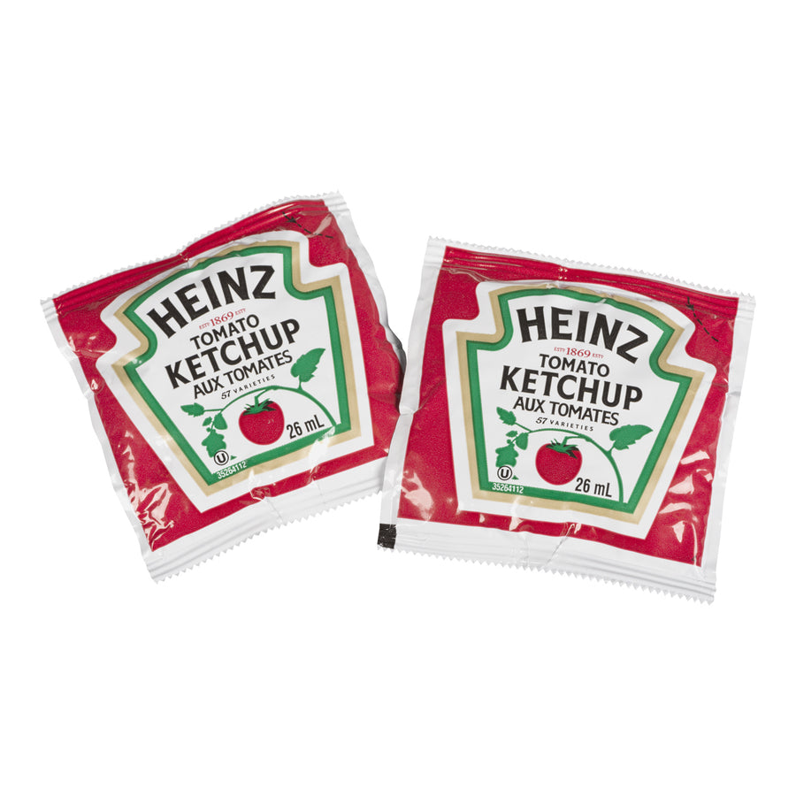 Ketchup Packet Mega Pack - 396 x 26 mL - Heinz - Restaurant and Foodservice Ingredients - Canadian Distribution
