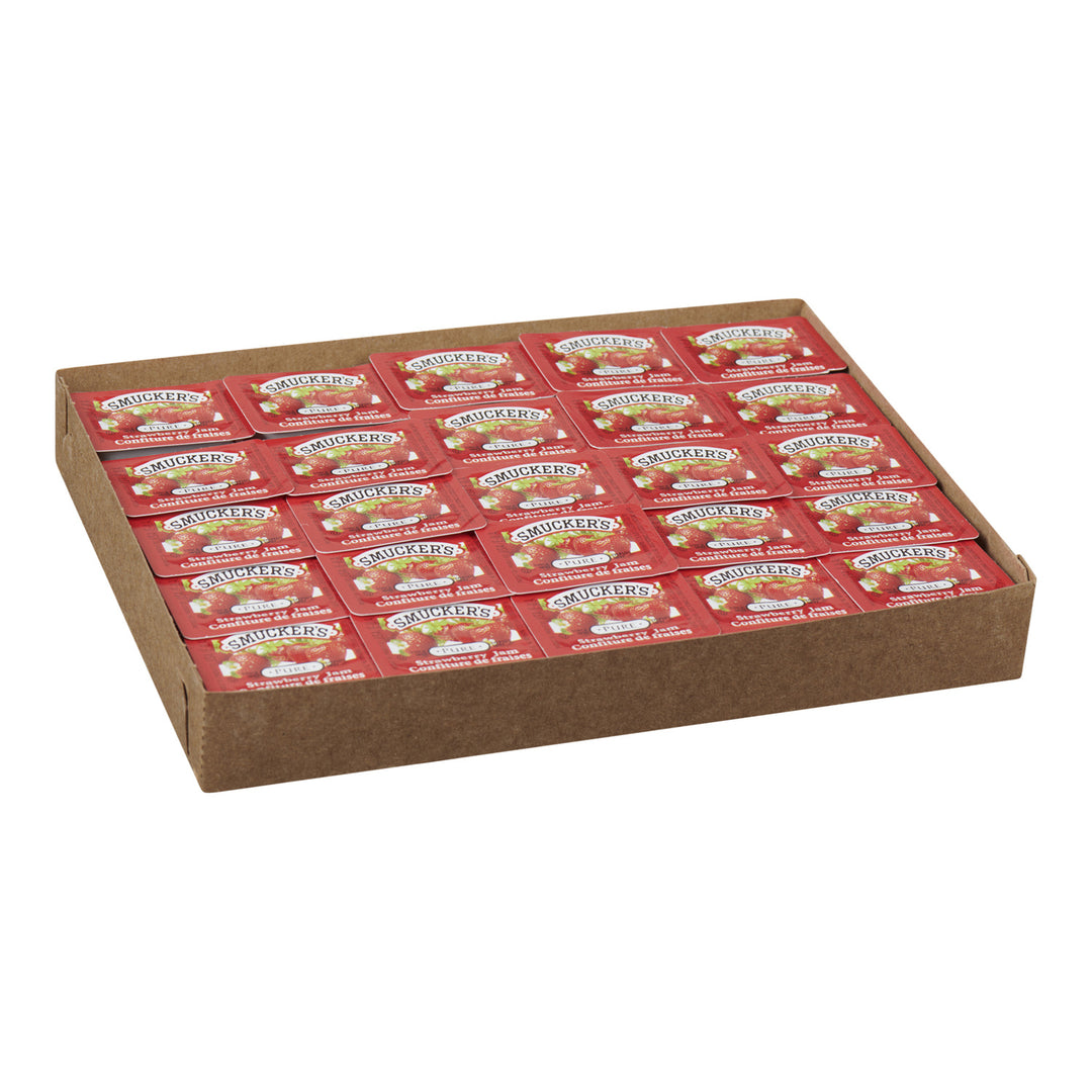 Jam Strawberry - 200 x 10 mL - Jm Smucker - Restaurant and Foodservice Ingredients - Canadian Distribution