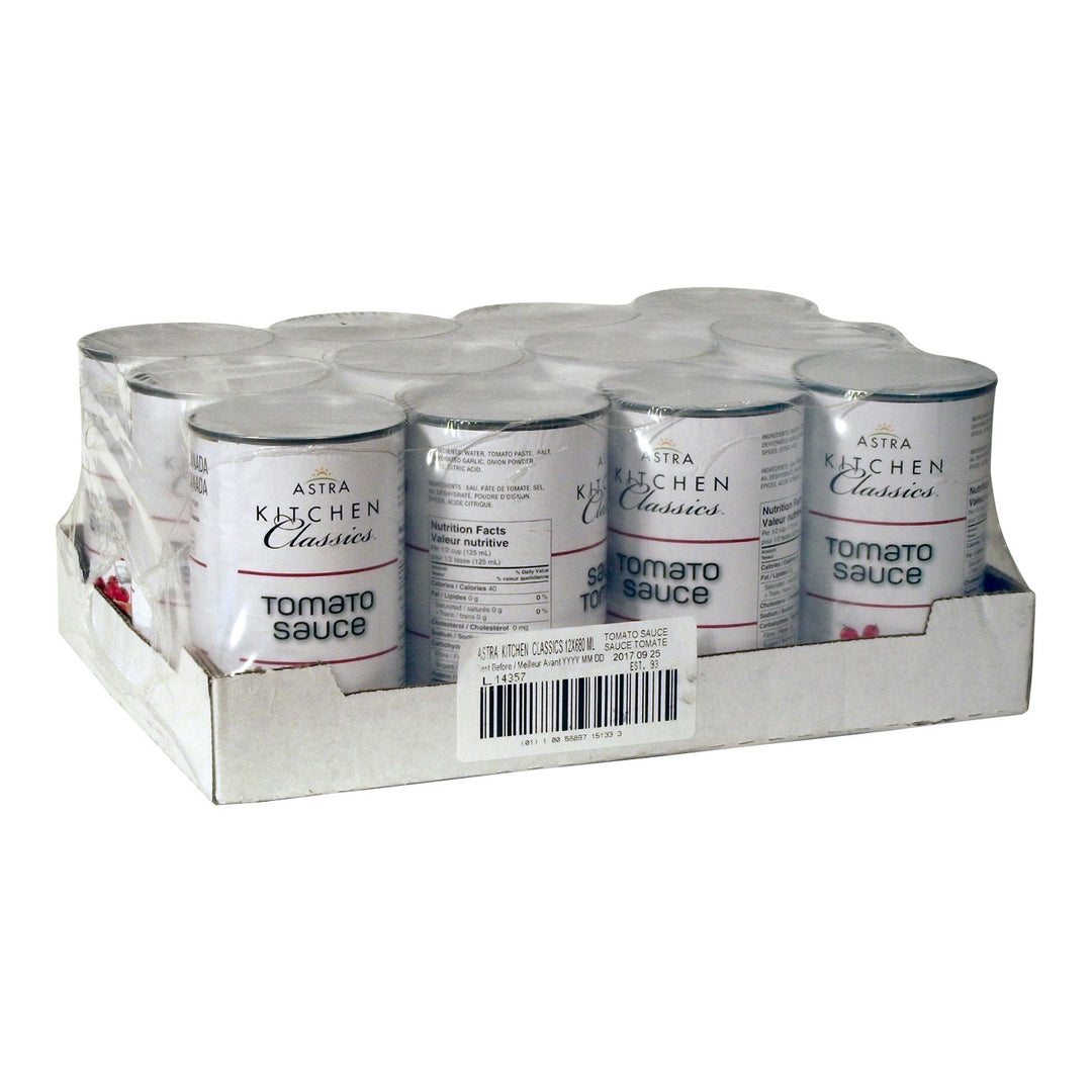 Sauce tomate - 12 x 680 mL - Astra Kitchens - Ingrédients pour restaurants et services de restauration - Distribution canadienne