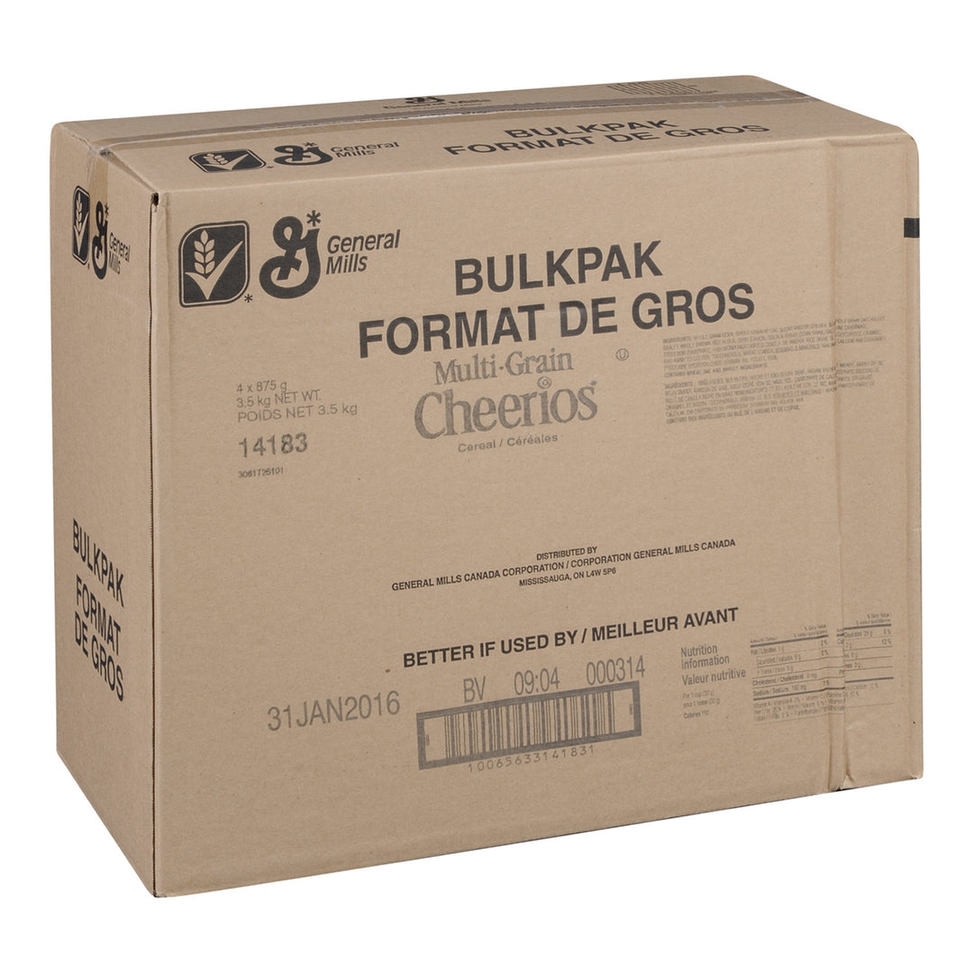 Céréales Cheerio Multigrain en vrac - 4 x 875 g - General Mills - Ingrédients pour restaurants et services de restauration - Distribution canadienne