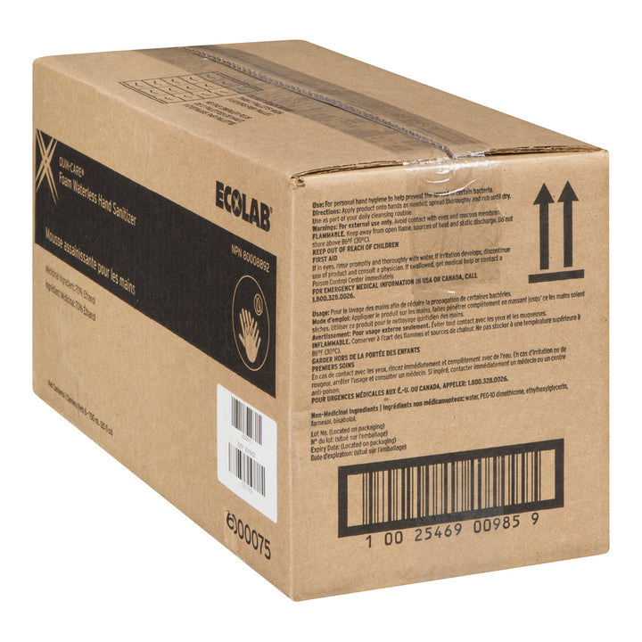 Mousse désinfectante pour les mains sans eau - 6 x 750 mL - Ecolab - Emballage et accessoires - Fournitures et équipement pour restaurants - Distribution canadienne