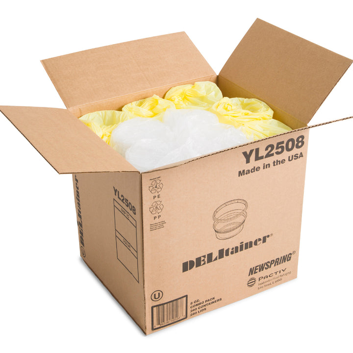 Récipient en plastique transparent pour plats à emporter avec couvercle - 240 x 8 oz - Delitainer - Emballage et accessoires - Fournitures et équipement pour restaurants - Distribution canadienne
