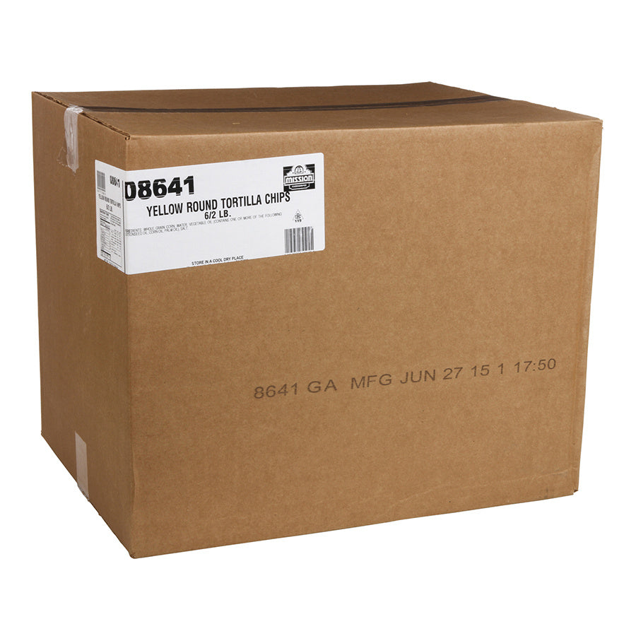 Tortillas de maïs jaune rond pour chips - 6 x 2 lb - Mission Foods - Ingrédients pour restaurants et services de restauration - Distribution canadienne